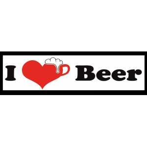 Lipdukas „I Love Beer “  1/02406