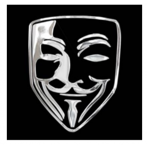 Lipdukas "Anonymous kaukė"